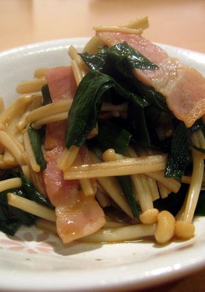 ５分でもう一品！えのきとニラの味ポン炒め-レシピのメイン写真