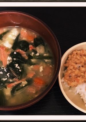 大人も一緒に幼児食一歳半〜具沢山の味噌汁-レシピのメイン写真