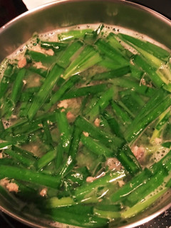 鯖缶とニラの味噌汁-レシピのメイン写真