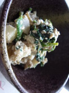 じゃがいもとほうれん草の胡麻味噌白和え-レシピのメイン写真