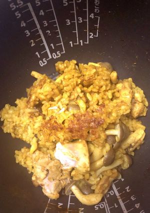 鶏もも肉の炊き込みカレー-レシピのメイン写真