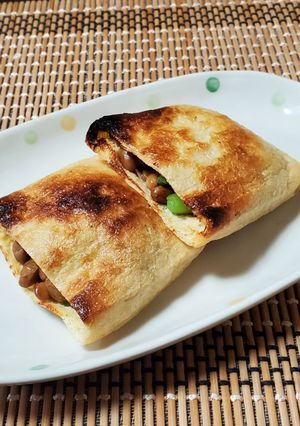 野沢菜納豆の焼き巾着-レシピのメイン写真
