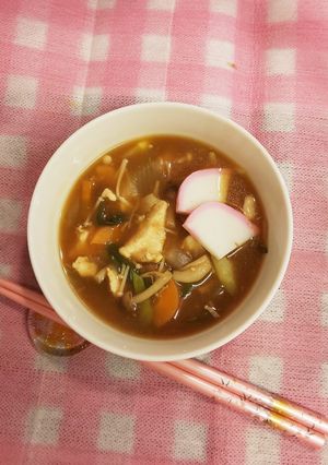 鶏むね肉の和風カレースープ-レシピのメイン写真