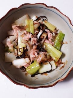 長ネギとツナの塩こんぶ炒め-レシピのメイン写真