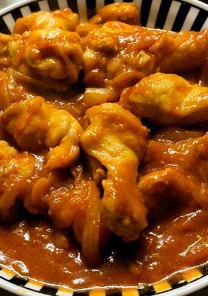 トマトジュースで簡単☆手羽元のﾄﾏﾄ煮!-レシピのメイン写真