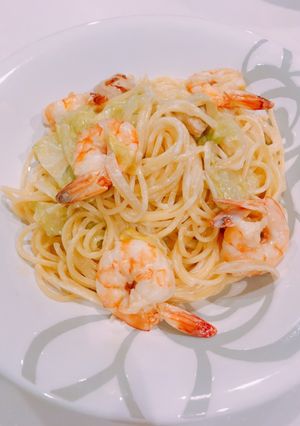 海老のクリームパスタ-レシピのメイン写真