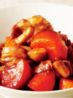 フライパンで作る!にんじんと鶏肉の甘辛煮-レシピのメイン写真