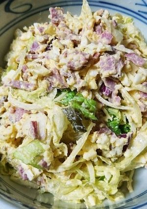 即席！ほぼコンビニ材料で作るサラダ♪-レシピのメイン写真