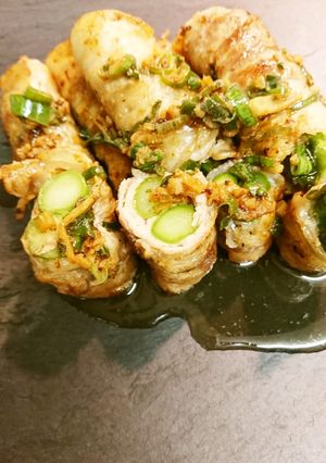 アスパラ豚巻きごま油生姜塩ダレ-レシピのメイン写真
