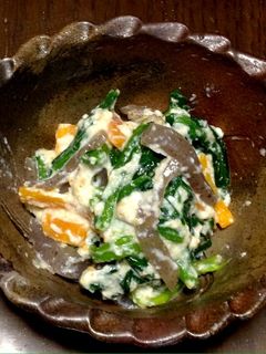 胡麻和えの素で簡単!ほうれん草の白和え-レシピのメイン写真