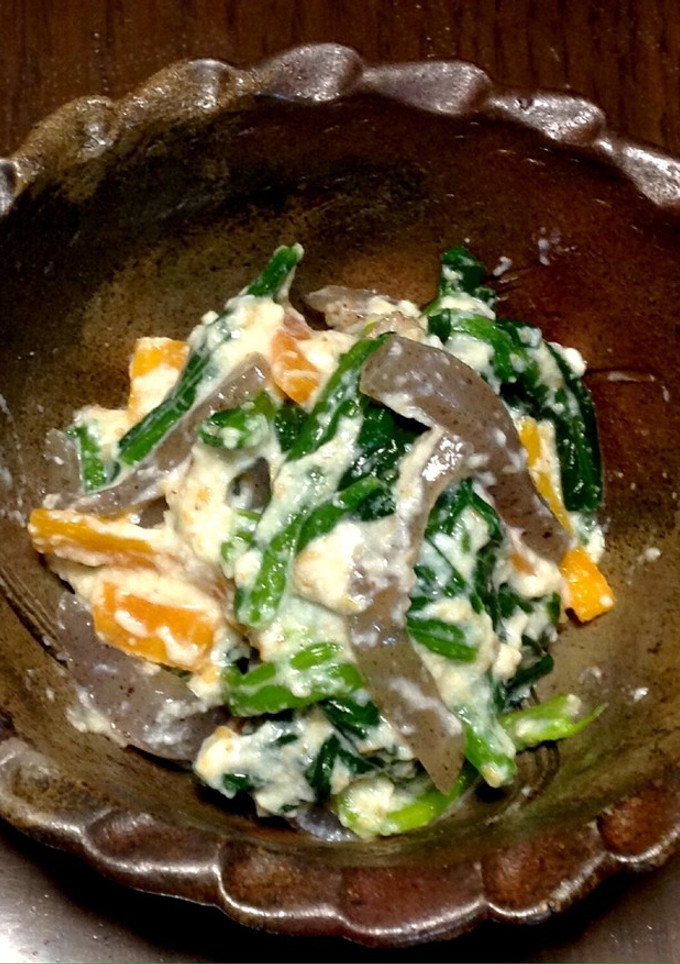 胡麻和えの素で簡単！ほうれん草の白和え-レシピのメイン写真