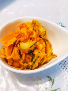 かぼちゃときゅうりの塩昆布サラダ-レシピのメイン写真