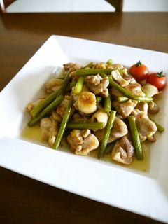 簡単!鶏肉とニンニクの芽の中華炒め♪-レシピのメイン写真