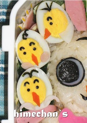 うずらの卵でひよこ✿キャラ弁おかず✿-レシピのメイン写真