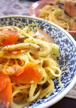 おうちにあるお野菜で♪簡単カルボナーラ-レシピのメイン写真
