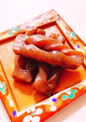 レンジで簡単！ねじりこんにゃくの煮物-レシピのメイン写真