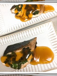魚(ぶり)のしそ焼き 〜甘酢たれ添え〜-レシピのメイン写真