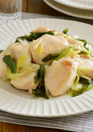 鶏肉とねぎの塩こうじ炒め♪-レシピのメイン写真