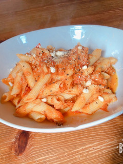 ツナとトマトのペンネパスタ-レシピのメイン写真