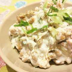 รูปของ 納豆の味噌ヨーグルト和え