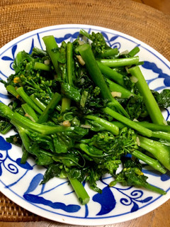 超簡単絶品!菜の花のにんにく炒め-レシピのメイン写真
