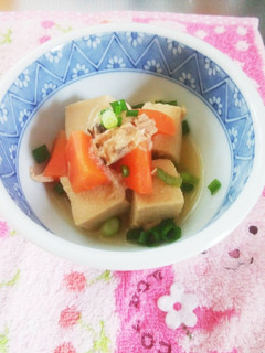 やさしい味わい♪高野豆腐とツナの煮物-レシピのメイン写真