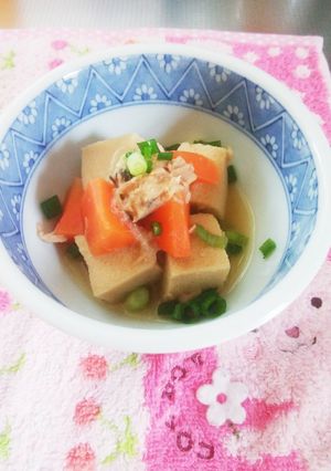 やさしい味わい♪高野豆腐とツナの煮物-レシピのメイン写真