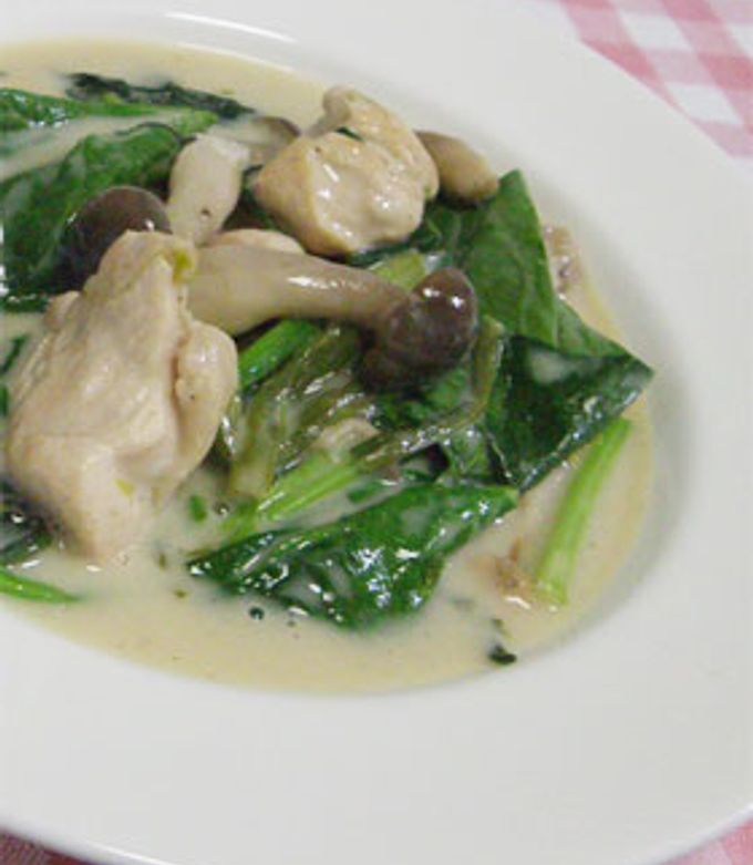鶏とほうれん草のクリーム煮-レシピのメイン写真