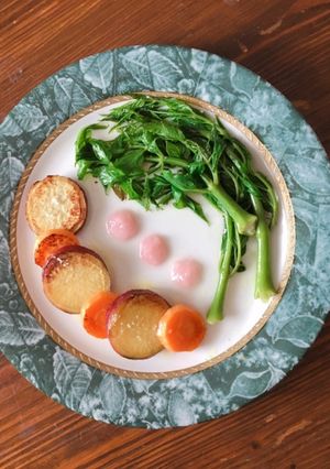 タラの芽ソテー♡人参とさつまいも添えて-レシピのメイン写真