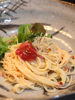 塩こうじと梅肉の冷製パスタ -レシピのメイン写真