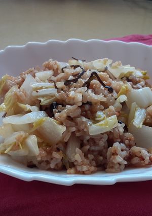 白菜と塩昆布のチャーハン-レシピのメイン写真