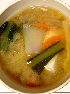 野菜たっぷりお味噌汁-レシピのメイン写真