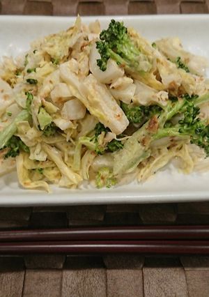 白菜とブロッコリーの和風サラダ-レシピのメイン写真