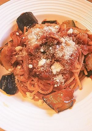 ナスとベーコンのトマトソーススパゲッティ-レシピのメイン写真