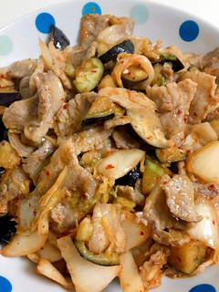 豚肉とナスの味噌キムチ-レシピのメイン写真
