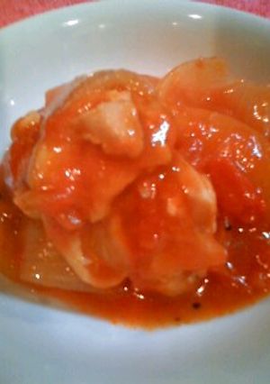 簡単すぎっ！チキンのトマト煮-レシピのメイン写真