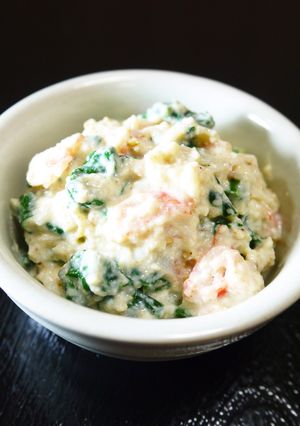 ほうれん草カニカマの白和え(絹ごし豆腐)-レシピのメイン写真