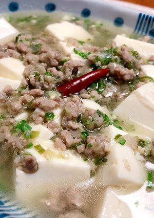 オクラでとろ〜り♡あっさり塩麻婆豆腐♪-レシピのメイン写真
