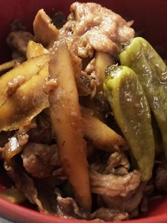 豚肉とゴボウの甘辛煮付け-レシピのメイン写真