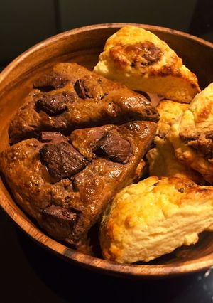ココアとチョコレートの豆腐スコーン-レシピのメイン写真