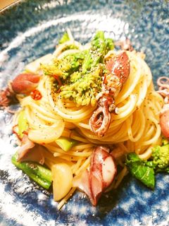 ホタルイカと菜の花のペペロンチーノ♪-レシピのメイン写真