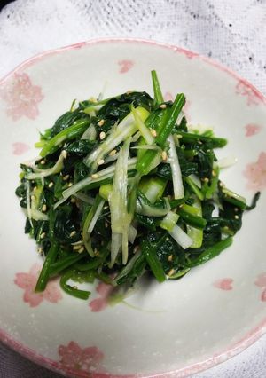 ほうれん草と長ねぎのナムル風-レシピのメイン写真