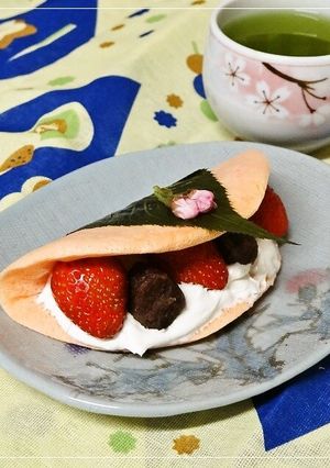 ホイップマリーム桜オムレット-レシピのメイン写真