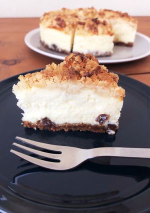 スタバ風！ナッツ&キャラメルチーズケーキ-レシピのメイン写真