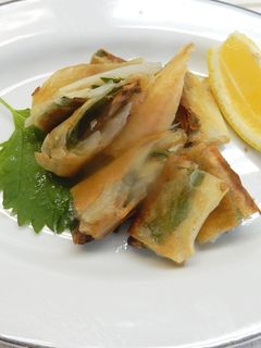 【主菜】いわしのかば焼き春巻き-レシピのメイン写真