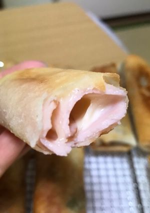 絶対美味しい！ハムチーズ春巻き-レシピのメイン写真