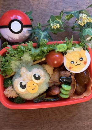 キャラ弁 ポケモン サルノリ-レシピのメイン写真