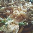 天かすと三つ葉のうどん
