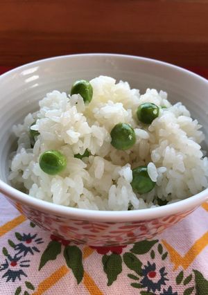 翡翠色のお豆ごはん-レシピのメイン写真