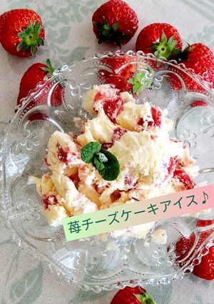 苺チーズケーキアイス♪-レシピのメイン写真